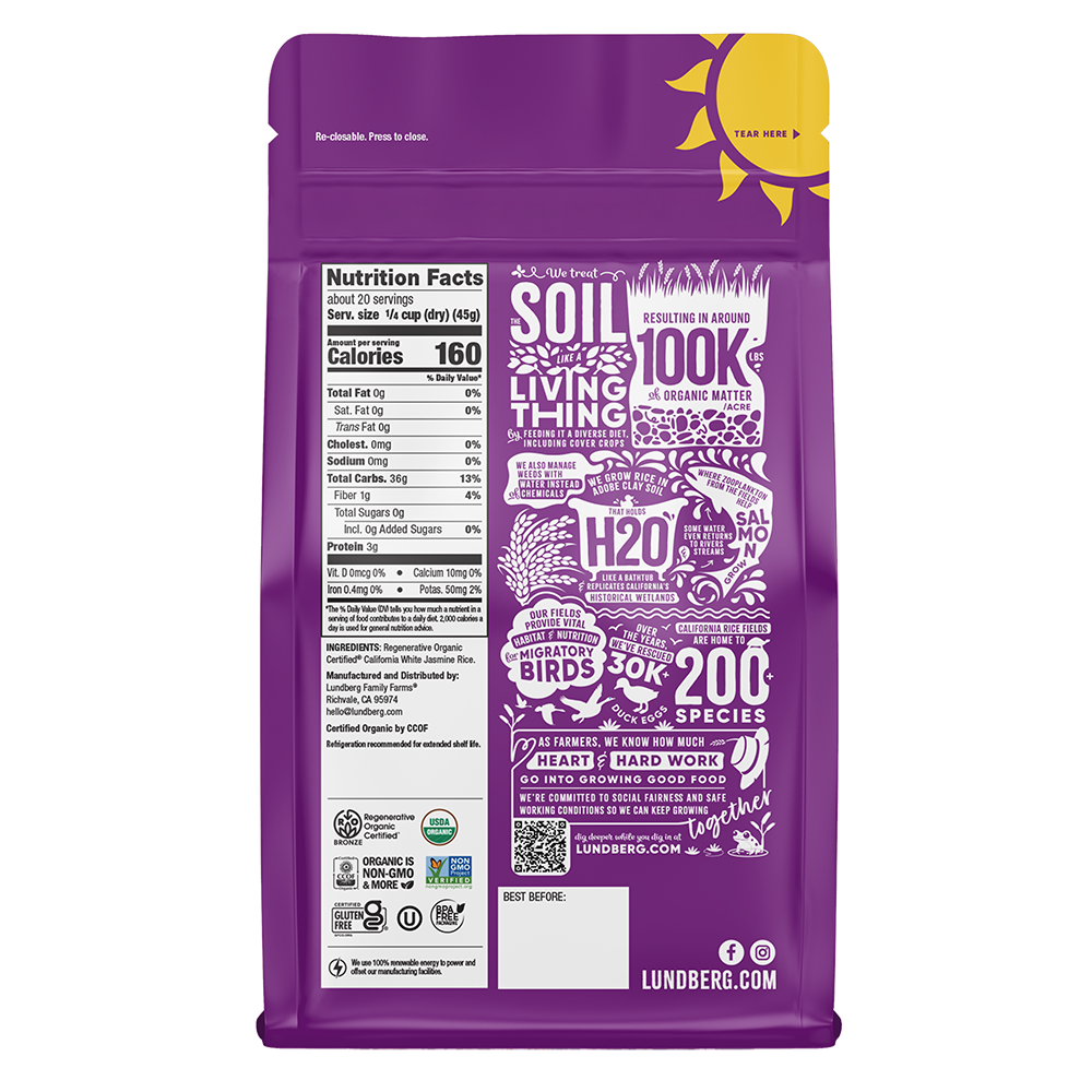 Organic White Jasmine Rice