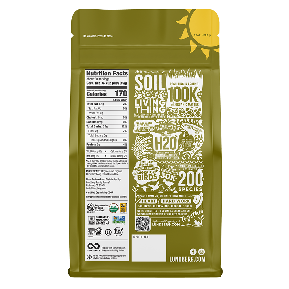 Organic Long Grain Brown Rice