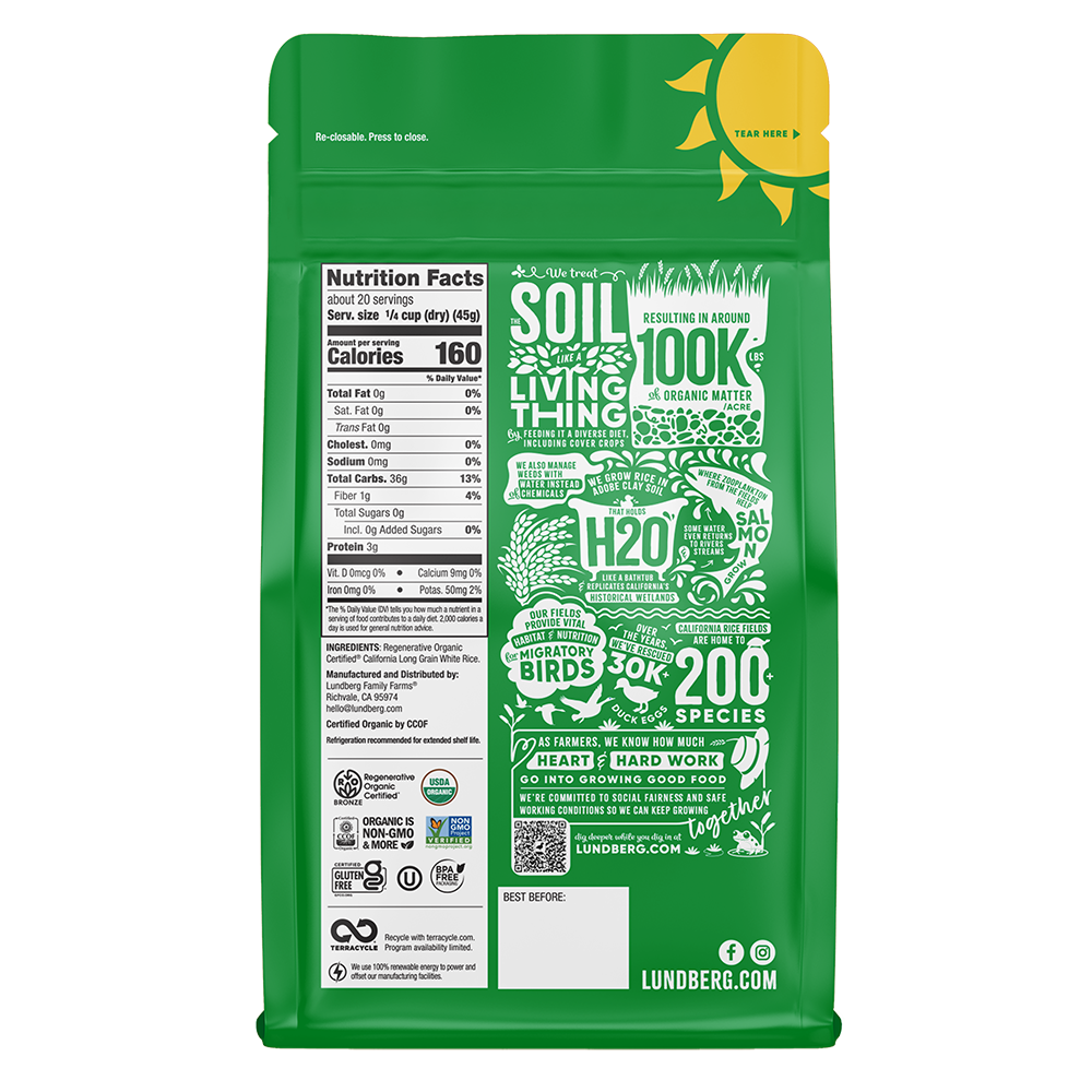 Organic Long Grain White Rice