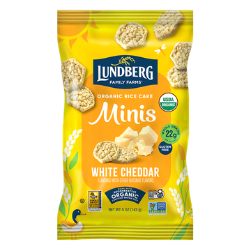 Organic White Cheddar Rice Cake Minis