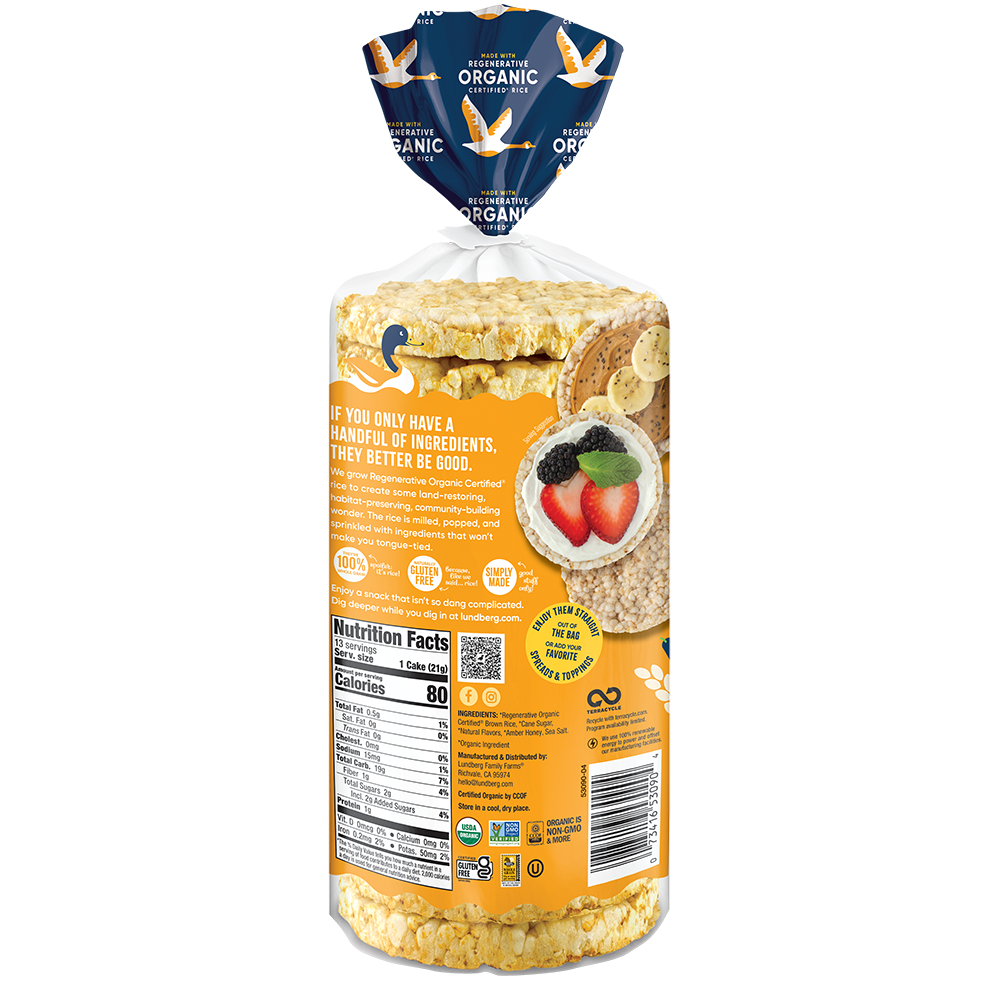 Organic Honey Nut Rice Cakes