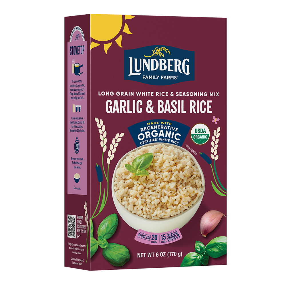 Organic Garlic & Basil Rice