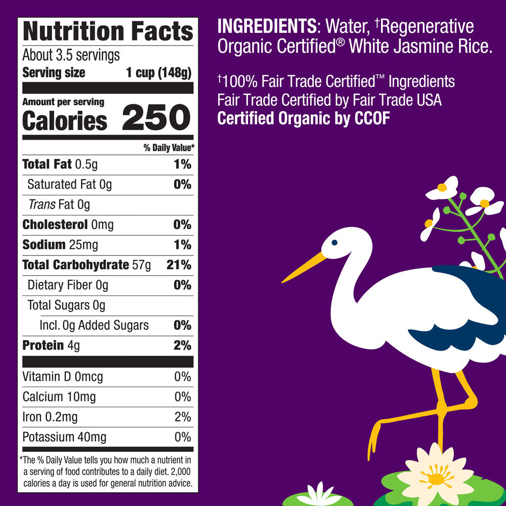 Regenerative Organic Certified® 2-Minute Jasmine Rice, Value Size