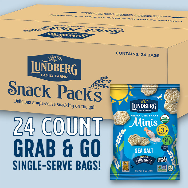 Organic Sea Salt Rice Cake Minis, Single-Serve