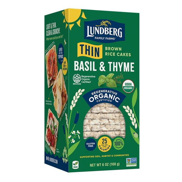 Organic Basil & Thyme Thin Rice Cakes