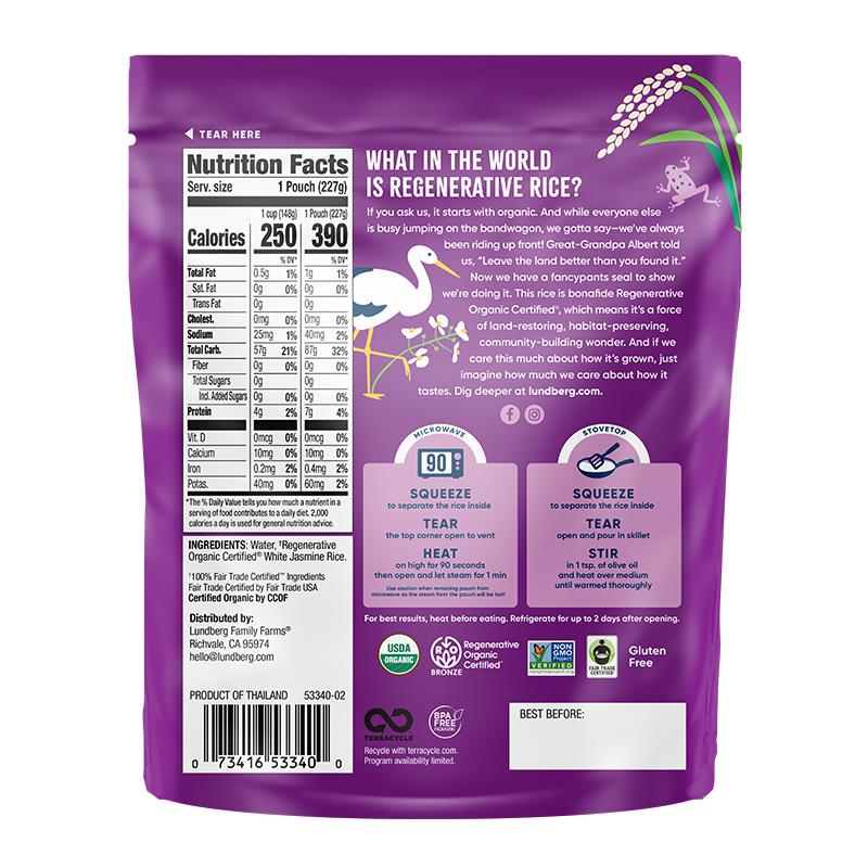 Regenerative Organic Certified® 90-Second Jasmine Rice