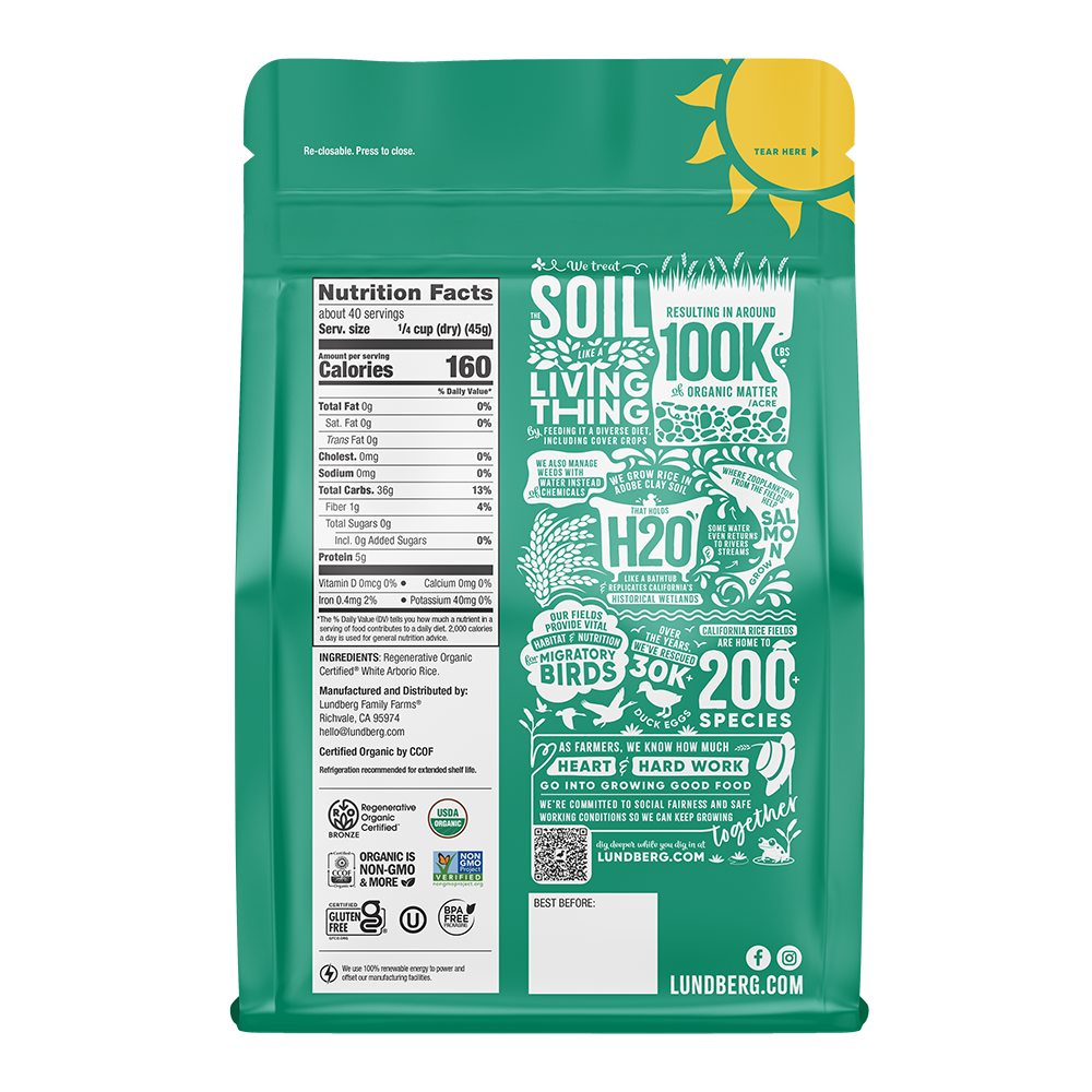Organic White Arborio Rice