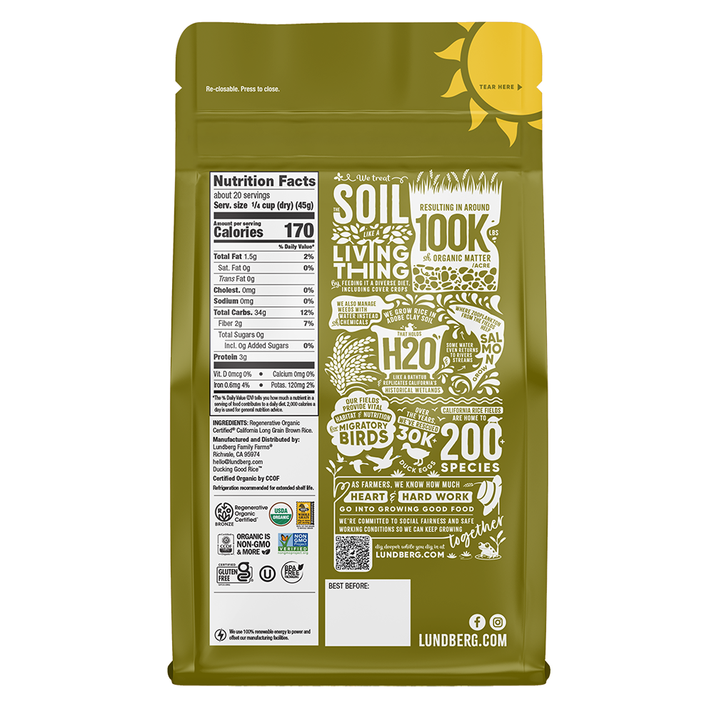 Organic Long Grain Brown Rice