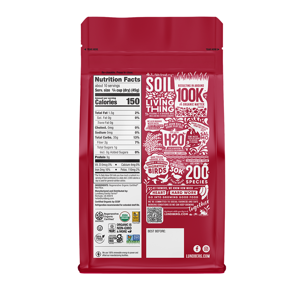 Organic Red Jasmine Rice