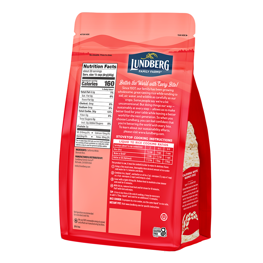 White Basmati Rice - Products | Lundberg Family Farms