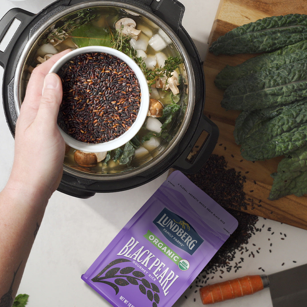Pearl Rice Cover Organic Black Pearl Rice - Products | Lundberg Family Farms