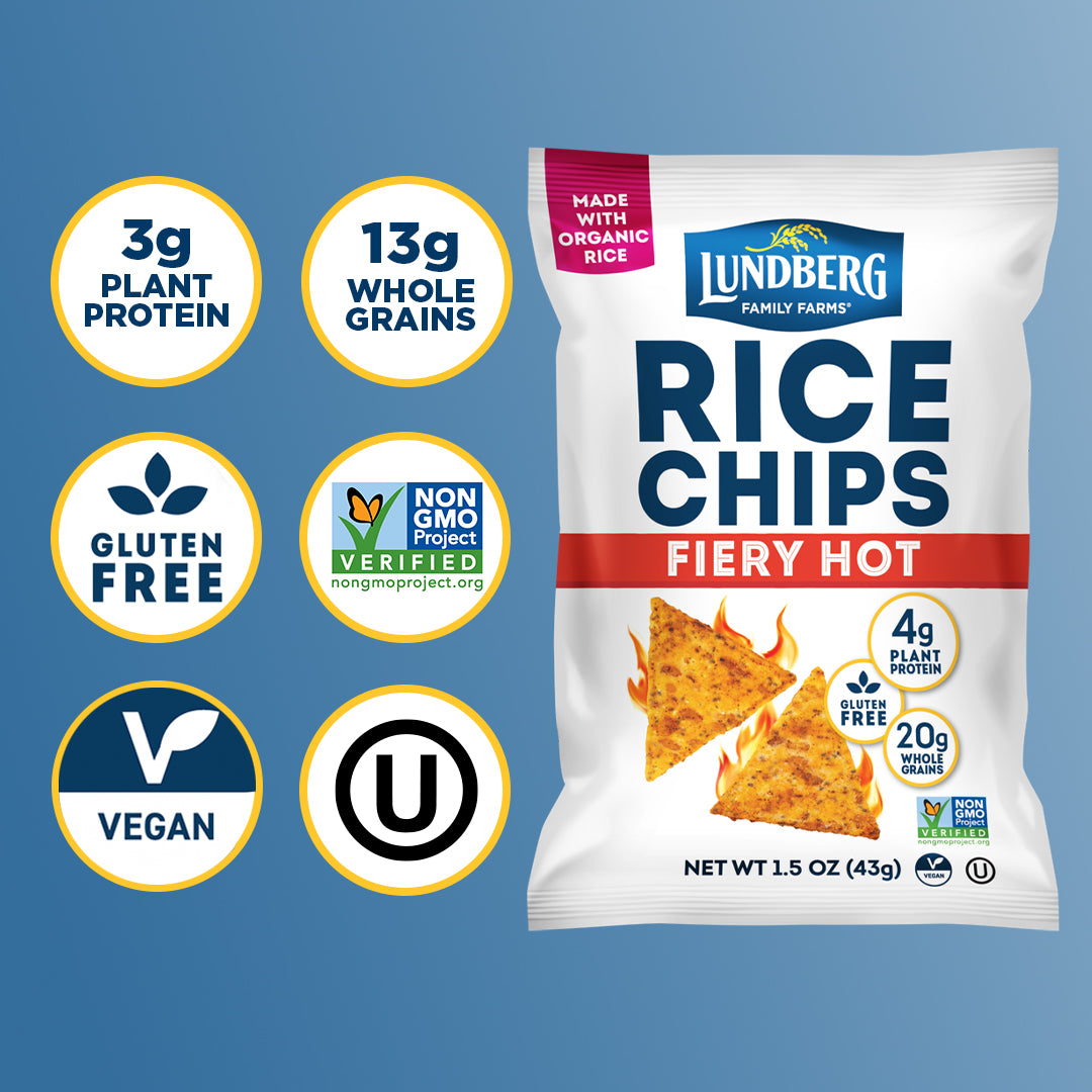 Fiery Hot Rice Chips - Single-Serve