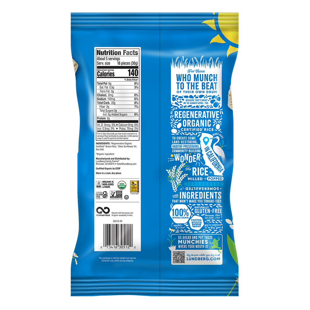 Organic Sea Salt Rice Cake Minis