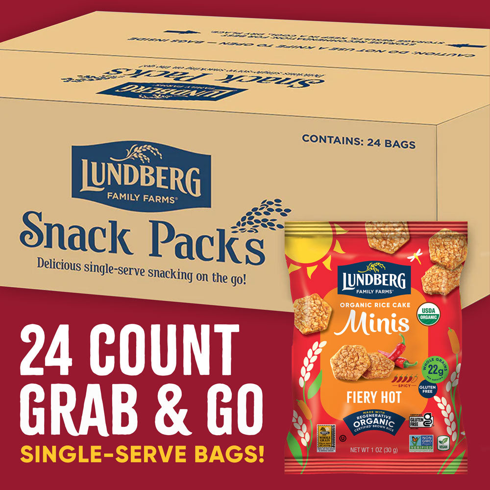 Organic Fiery Hot Rice Cake Minis, Single-Serve
