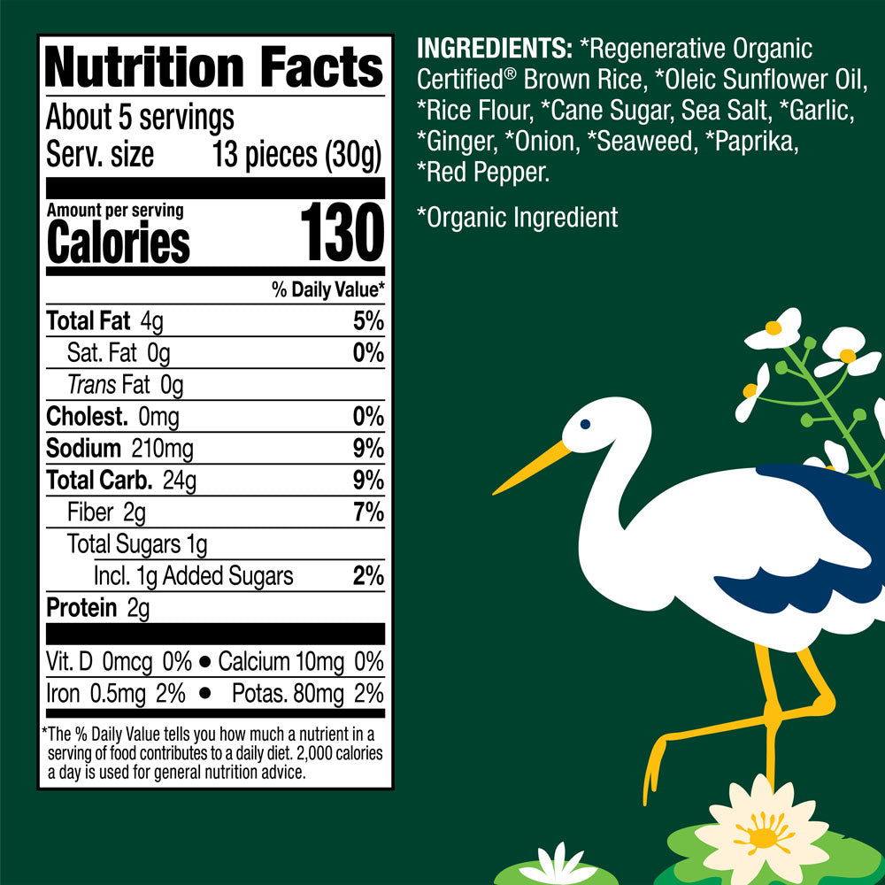 Organic Ginger Seaweed Rice Cake Minis