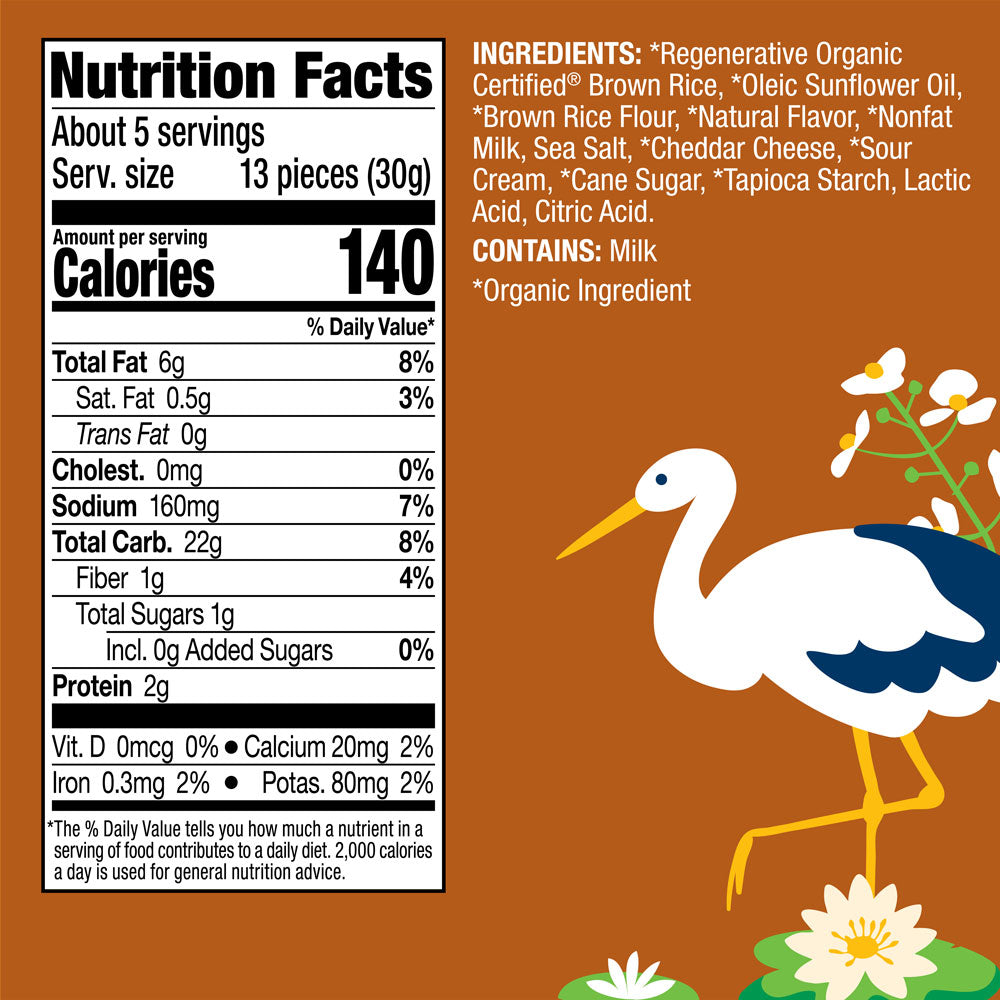 Organic White Cheddar Rice Cake Minis