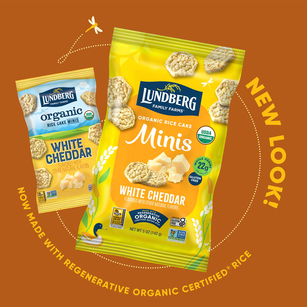Organic White Cheddar Rice Cake Minis