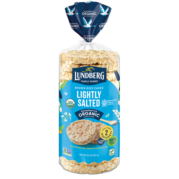 Organic Brown Rice Cakes - Lightly Salted