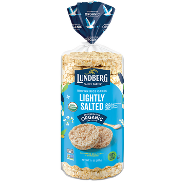 Organic Brown Rice Cakes - Lightly Salted