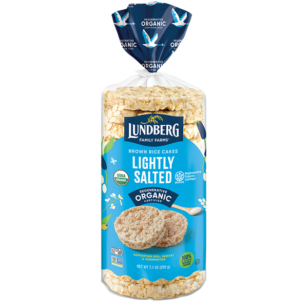 Organic Brown Rice Cakes - Lightly Salted