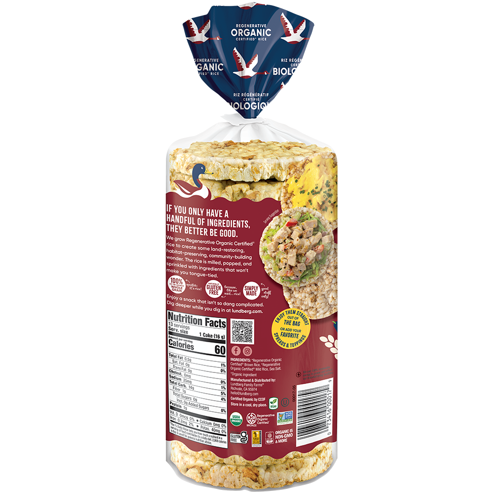 Organic Wild Rice Cakes - Products | Lundberg Family Farms Organic Wild Rice Cakes - Products | Lundberg Family Farms