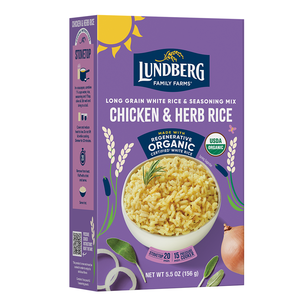 ソフト!グラトリ最高◎ RICE28 CHICKEN RICE WCAMBER Organic Chicken & Herb - Products | Lundberg Family Farms