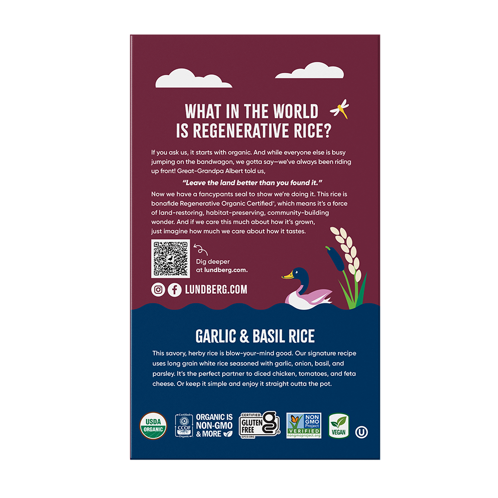 Organic Garlic & Basil Rice