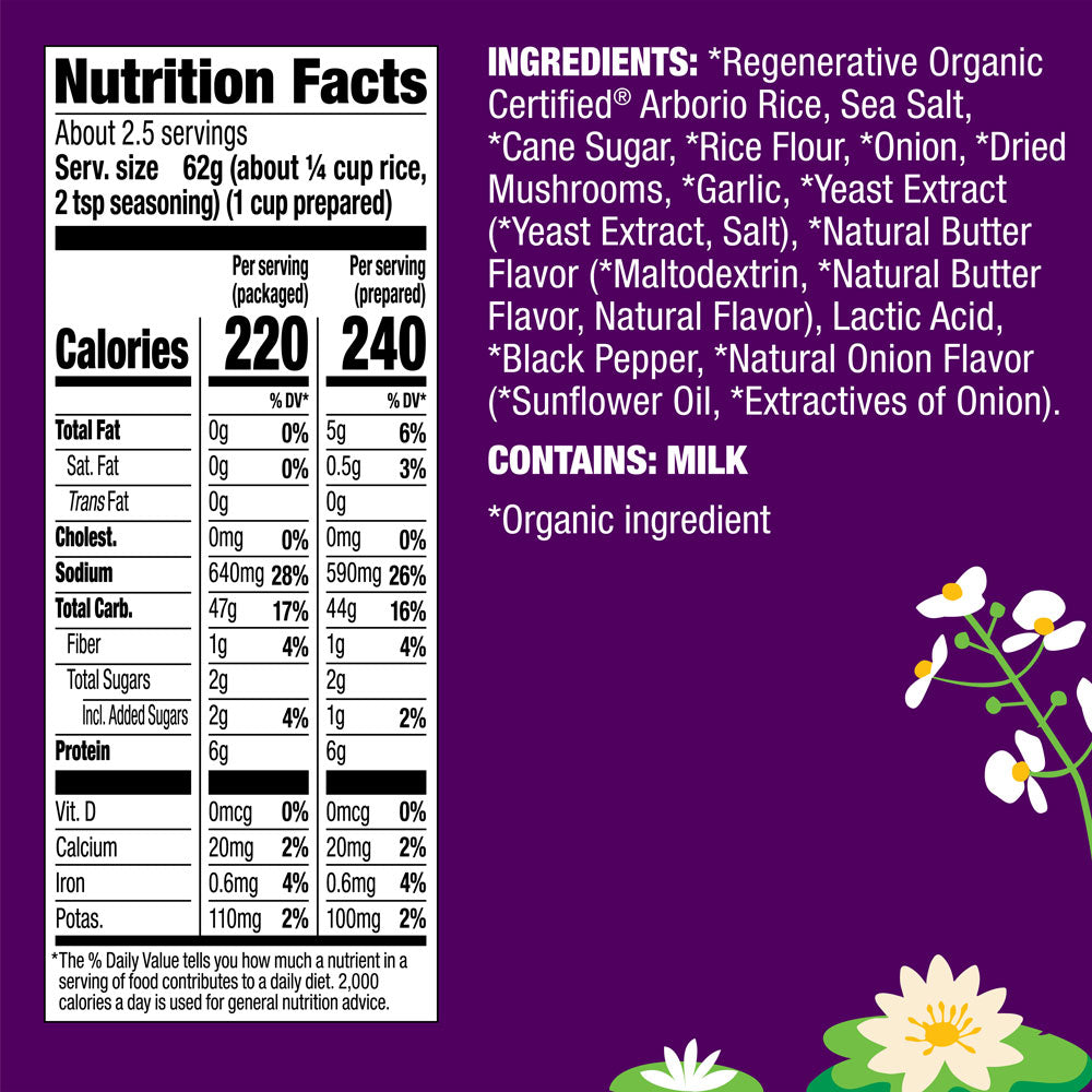 Organic Mushroom Risotto