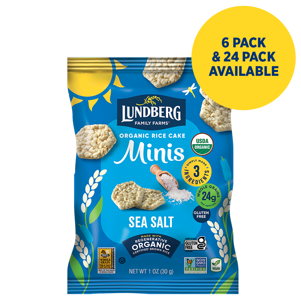 Organic Rice Cake Minis - Sea Salt - Products | Lundberg Family Farms
