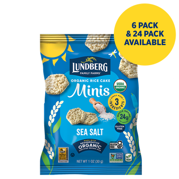 Organic Sea Salt Rice Cake Minis, Single-Serve
