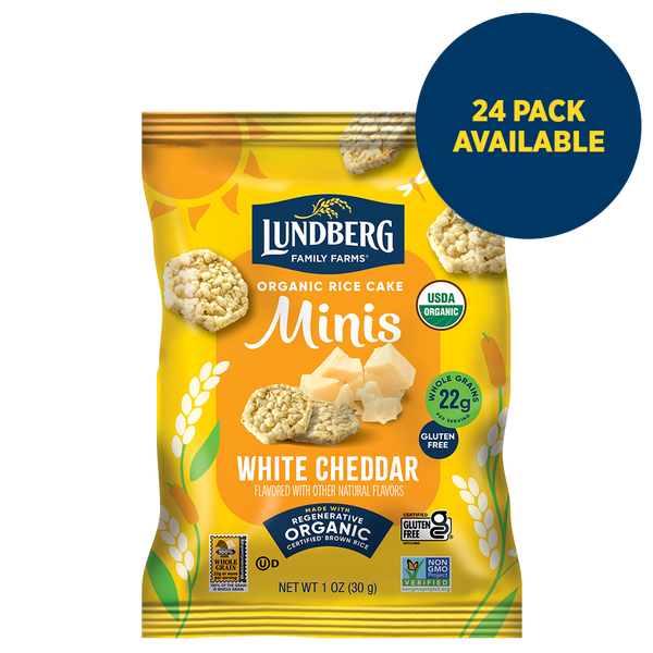 Organic White Cheddar Rice Cake Minis, Single-Serve