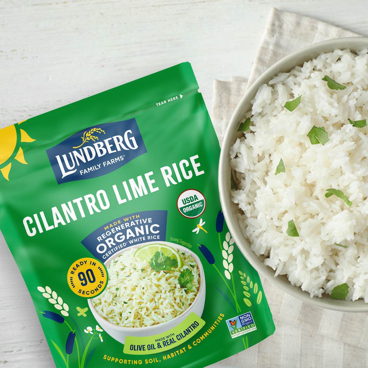 Organic 90-Second Cilantro Lime Rice