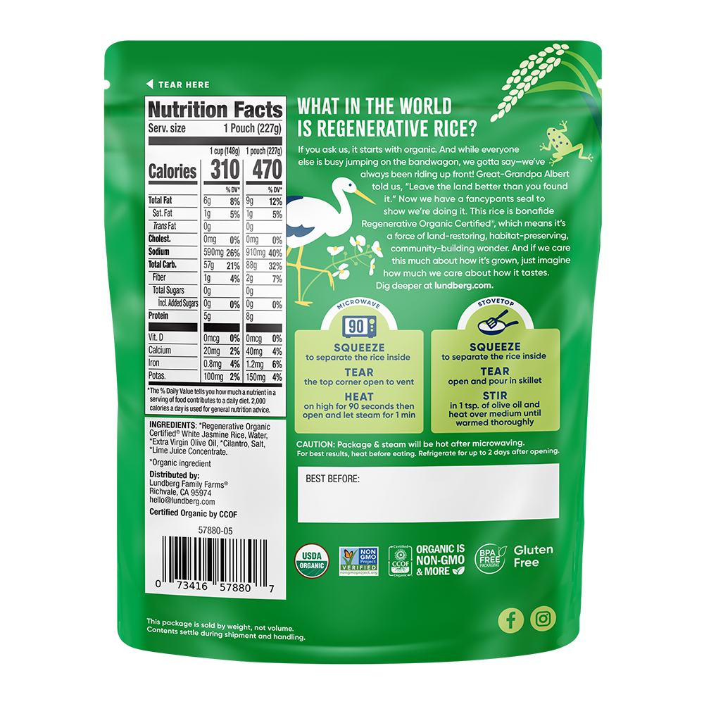 Organic 90-Second Cilantro Lime Rice
