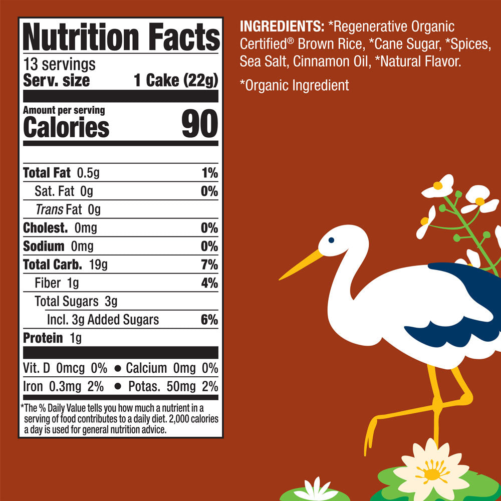 Organic Cinnamon Toast Rice Cakes