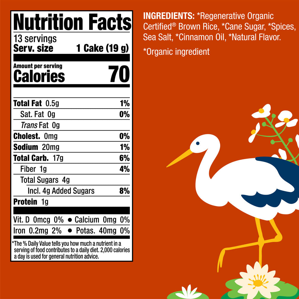 Organic Cinnamon Toast Rice Cakes