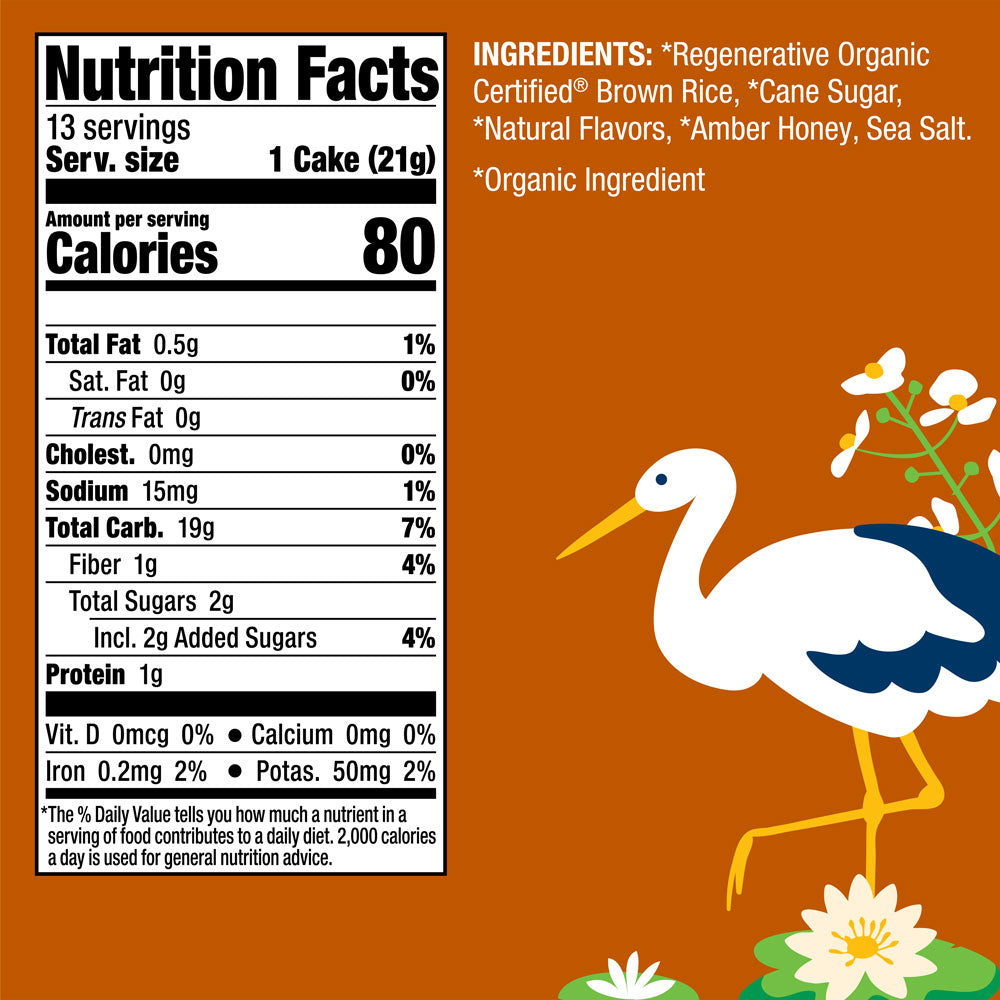 Organic Honey Nut Rice Cakes