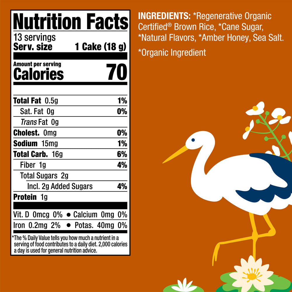 Organic Honey Nut Rice Cakes