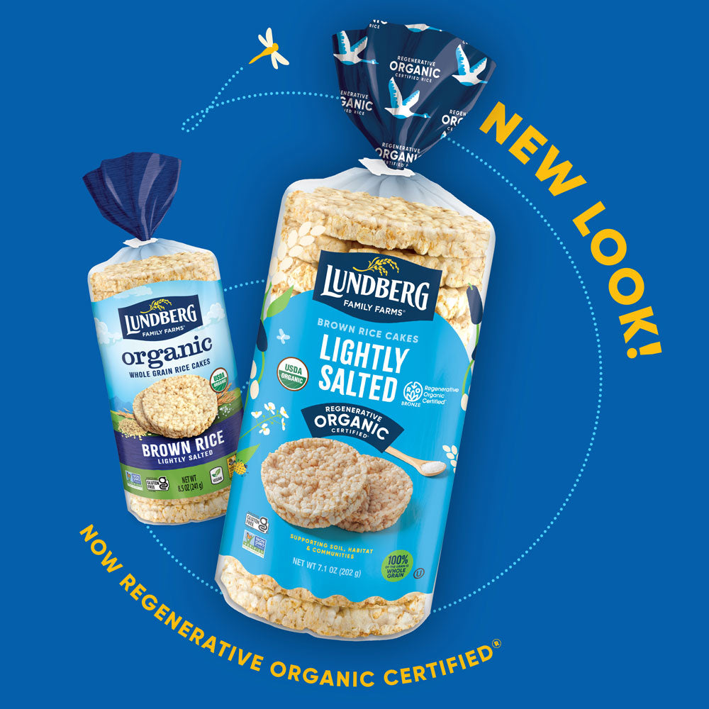 Organic Brown Rice Cakes - Lightly Salted
