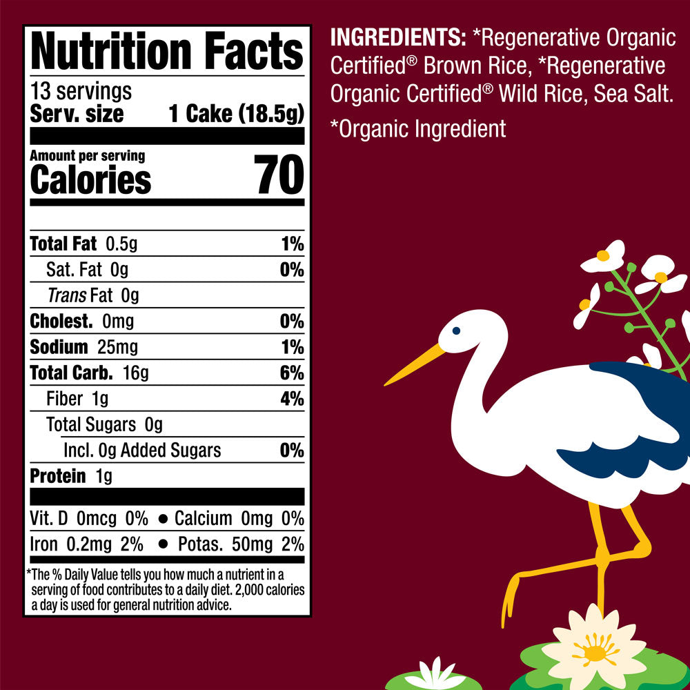 Organic Wild Rice Cakes