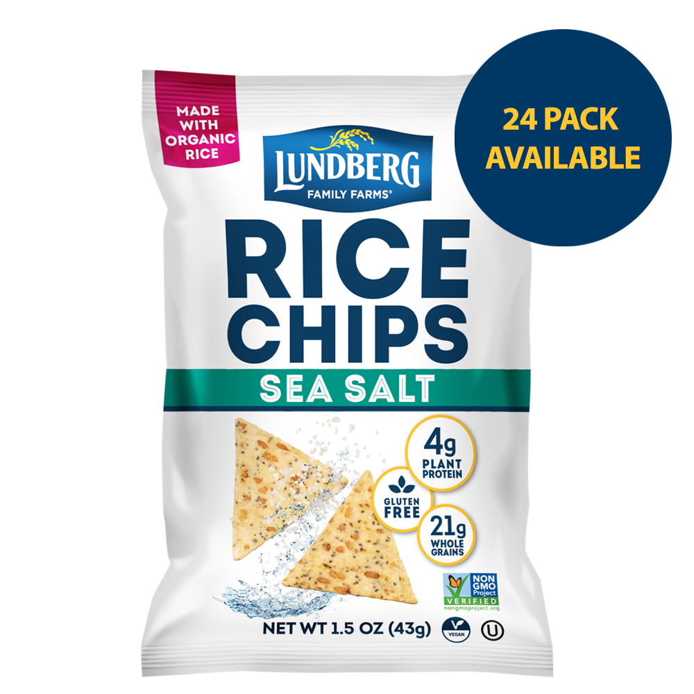 Sea Salt Rice Chips - Single-Serve - Products | Lundberg Family Farms