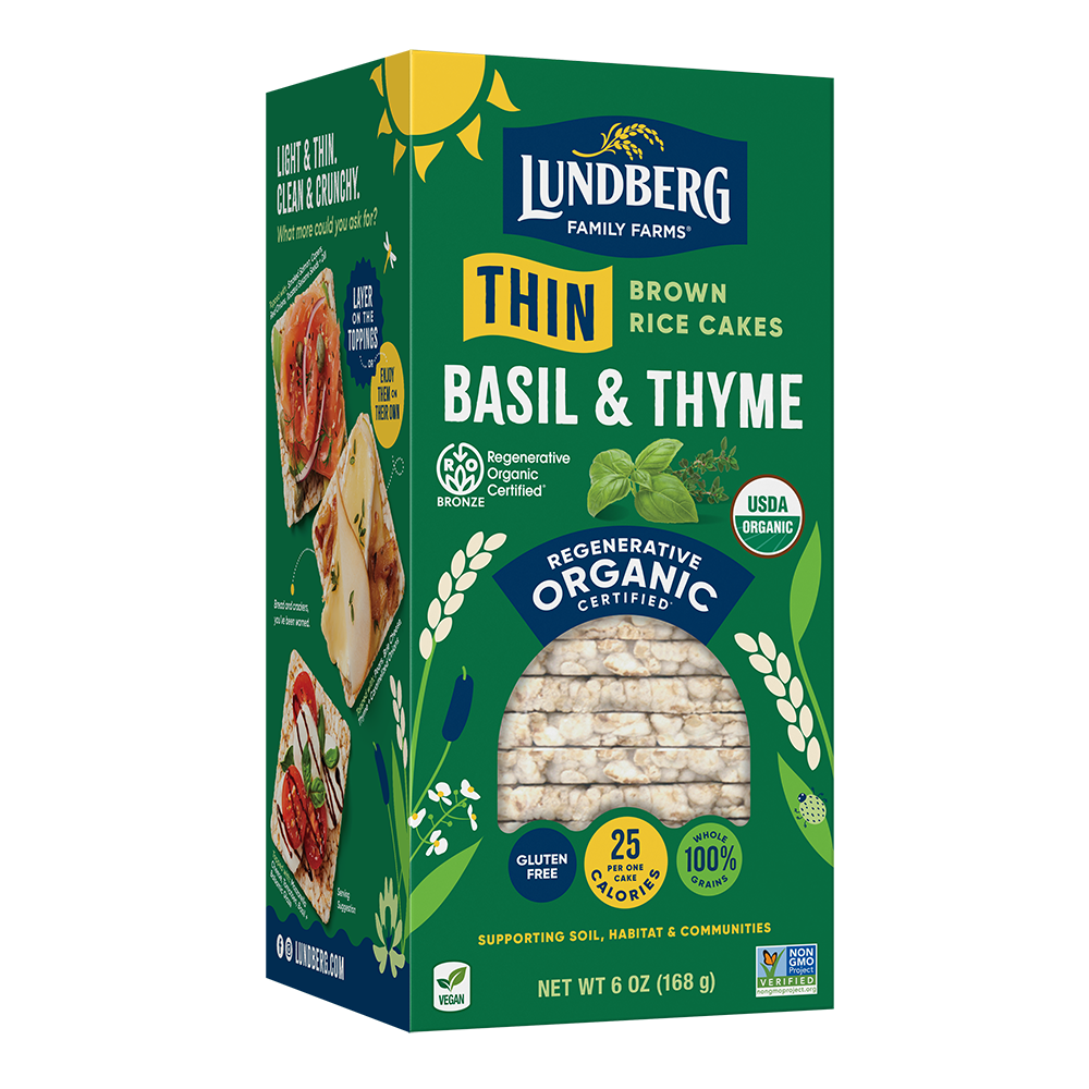 Organic Basil & Thyme Thin Rice Cakes