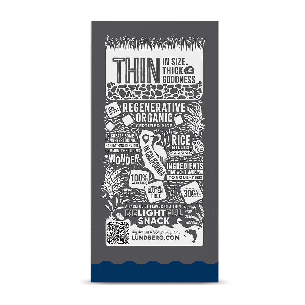 Organic Cracked Black Pepper Thin Rice Cakes