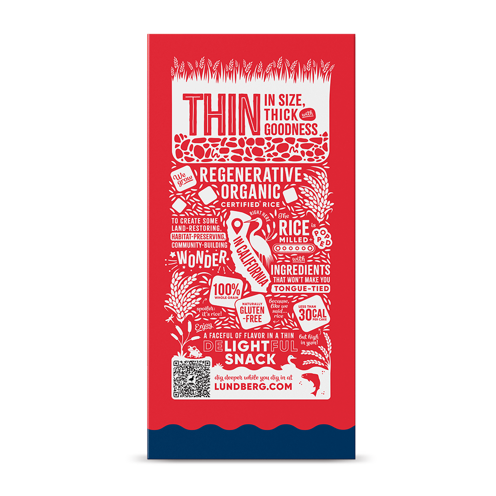 Organic Red Rice & Quinoa Thin Rice Cakes (Salt-Free)