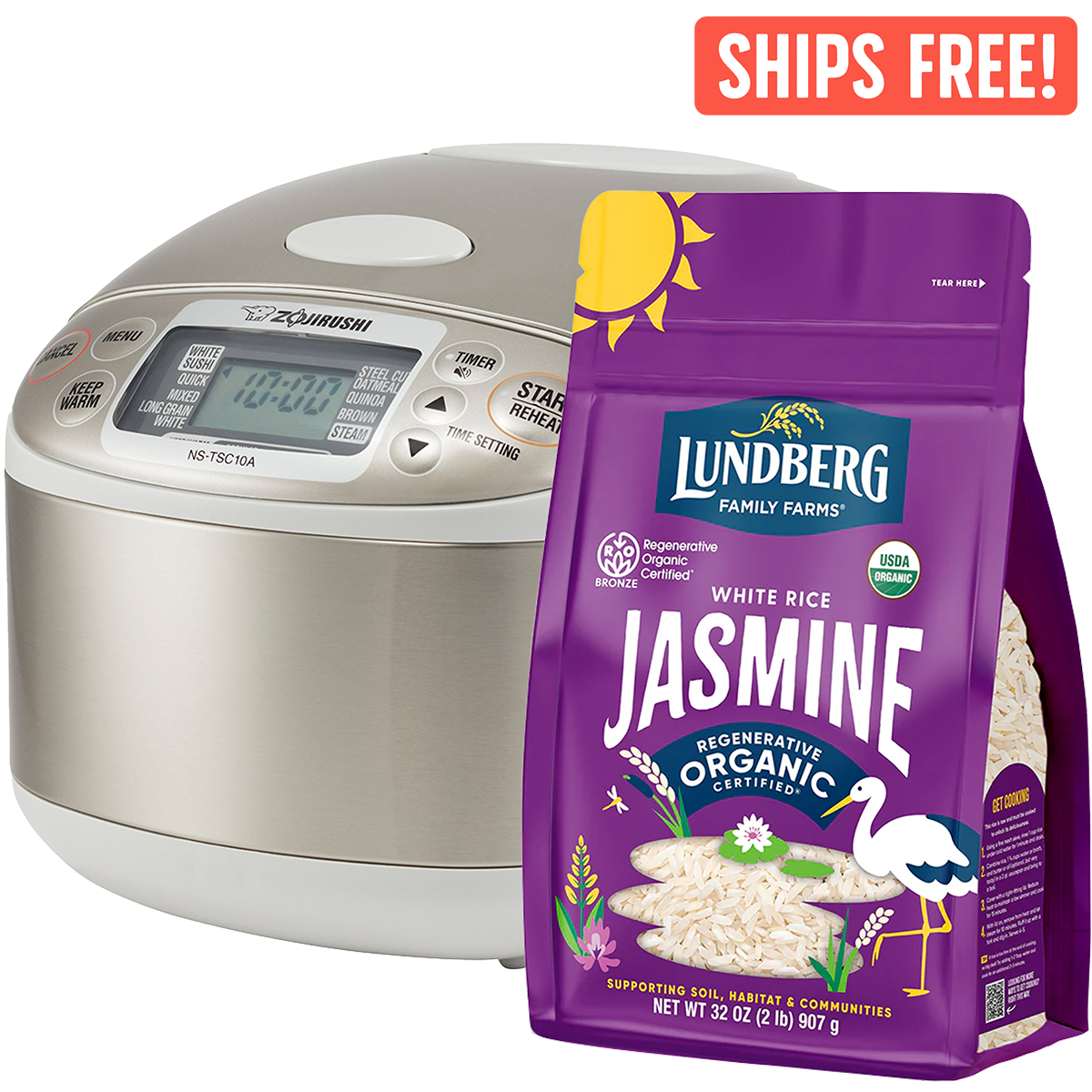 Lundberg x Zojirushi, Jasmine Rice