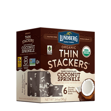 Organic Chocolate Thin Stackers® - Coconut Sprinkle