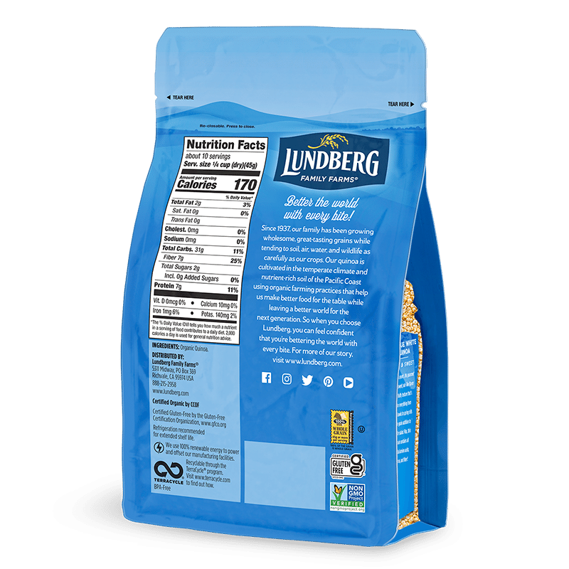 Organic Antique White Quinoa Products Lundberg Family Farms