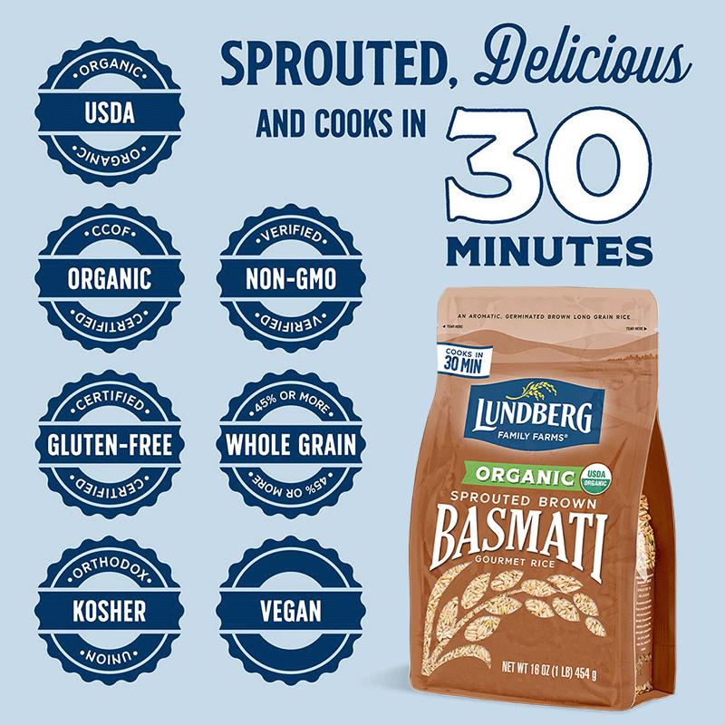 Organic Sprouted Brown Basmati Rice