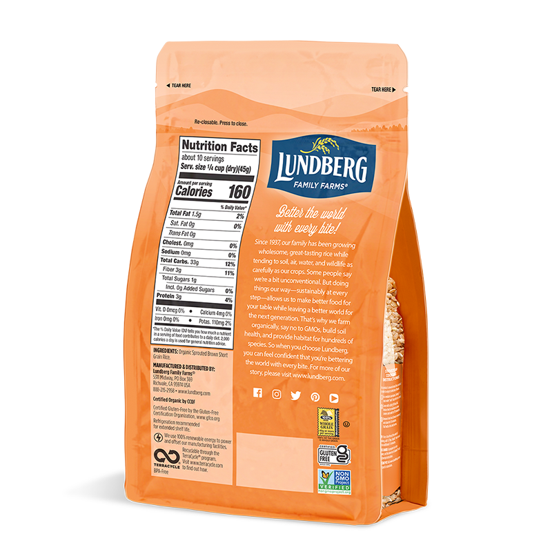 Organic Sprouted Short Grain Brown Rice