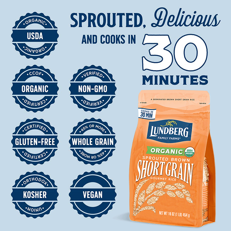 Organic Sprouted Short Grain Brown Rice