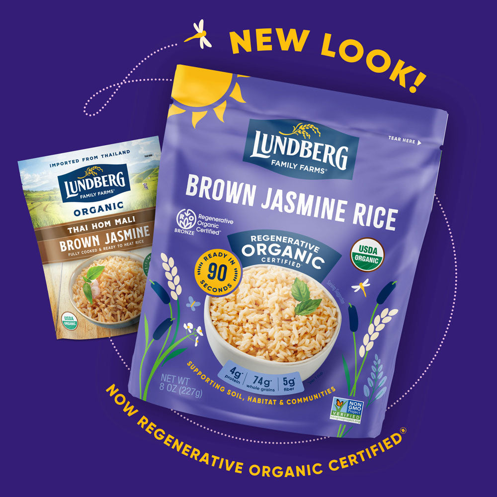 Regenerative Organic Certified® 90Second Brown Jasmine Rice Lundberg